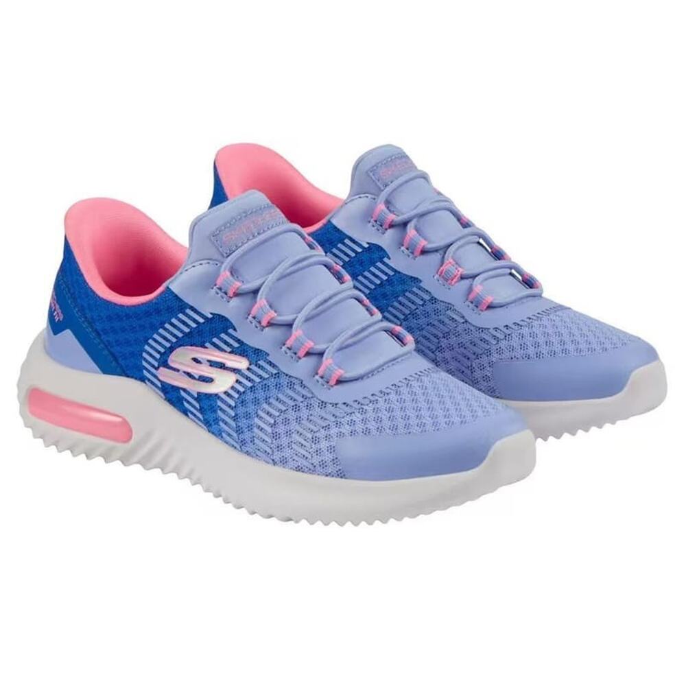 Skechers Swift Fit Sneakers Kids Purple Hands Free Slip On Size 13
